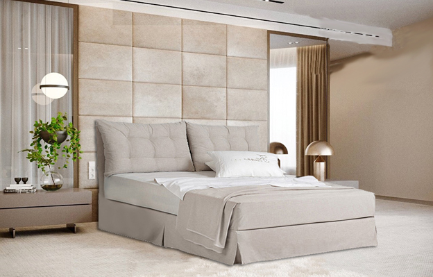 Dressed bed "Katerina"